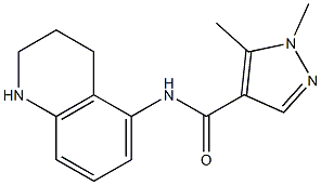 1,5-dimethyl-N-(1,2,3,4-tetrahydroquinolin-5-yl)-1H-pyrazole-4-carboxamide