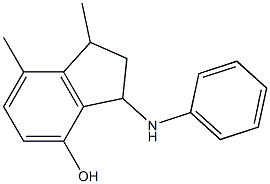 1,7-dimethyl-3-(phenylamino)-2,3-dihydro-1H-inden-4-ol,,结构式