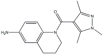 1-[(1,3,5-trimethyl-1H-pyrazol-4-yl)carbonyl]-1,2,3,4-tetrahydroquinolin-6-amine|