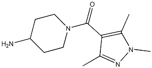 1-[(1,3,5-trimethyl-1H-pyrazol-4-yl)carbonyl]piperidin-4-amine Structure