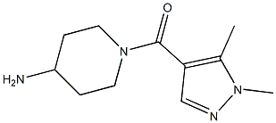 1-[(1,5-dimethyl-1H-pyrazol-4-yl)carbonyl]piperidin-4-amine 化学構造式