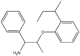 1-[(1-amino-1-phenylpropan-2-yl)oxy]-2-(butan-2-yl)benzene Structure