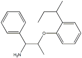 1-[(1-amino-1-phenylpropan-2-yl)oxy]-2-(butan-2-yl)benzene,,结构式