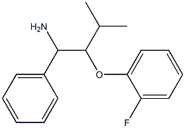1-[(1-amino-3-methyl-1-phenylbutan-2-yl)oxy]-2-fluorobenzene Structure