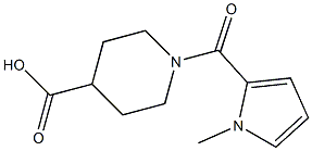 1-[(1-methyl-1H-pyrrol-2-yl)carbonyl]piperidine-4-carboxylic acid 结构式