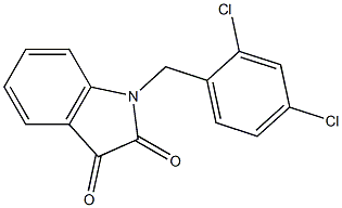 1-[(2,4-dichlorophenyl)methyl]-2,3-dihydro-1H-indole-2,3-dione Structure