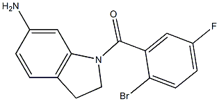 1-[(2-bromo-5-fluorophenyl)carbonyl]-2,3-dihydro-1H-indol-6-amine|