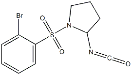 1-[(2-bromobenzene)sulfonyl]-2-isocyanatopyrrolidine