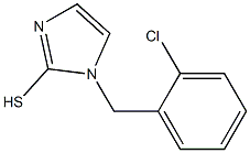 1-[(2-chlorophenyl)methyl]-1H-imidazole-2-thiol 结构式