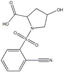 1-[(2-cyanobenzene)sulfonyl]-4-hydroxypyrrolidine-2-carboxylic acid