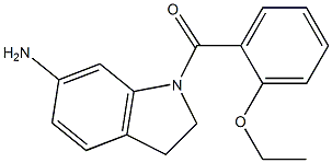 1-[(2-ethoxyphenyl)carbonyl]-2,3-dihydro-1H-indol-6-amine 化学構造式