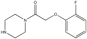 1-[(2-fluorophenoxy)acetyl]piperazine Structure