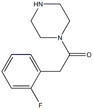 1-[(2-fluorophenyl)acetyl]piperazine 结构式