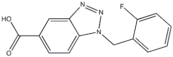 1-[(2-fluorophenyl)methyl]-1H-1,2,3-benzotriazole-5-carboxylic acid|