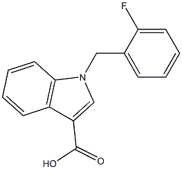 1-[(2-fluorophenyl)methyl]-1H-indole-3-carboxylic acid Structure