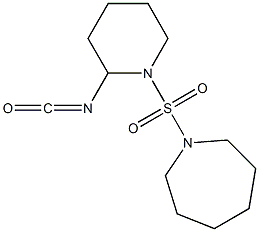 1-[(2-isocyanatopiperidine-1-)sulfonyl]azepane,,结构式