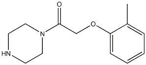 1-[(2-methylphenoxy)acetyl]piperazine 结构式