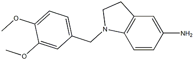 1-[(3,4-dimethoxyphenyl)methyl]-2,3-dihydro-1H-indol-5-amine Structure