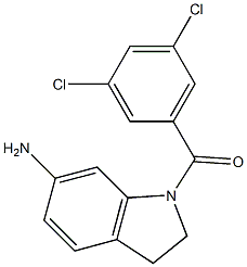 1-[(3,5-dichlorophenyl)carbonyl]-2,3-dihydro-1H-indol-6-amine Structure