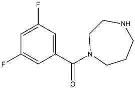 1-[(3,5-difluorophenyl)carbonyl]-1,4-diazepane Struktur