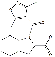 1-[(3,5-dimethyl-1,2-oxazol-4-yl)carbonyl]-octahydro-1H-indole-2-carboxylic acid