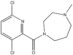 1-[(3,6-dichloropyridin-2-yl)carbonyl]-4-methyl-1,4-diazepane Struktur