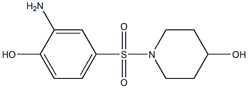 1-[(3-amino-4-hydroxybenzene)sulfonyl]piperidin-4-ol|