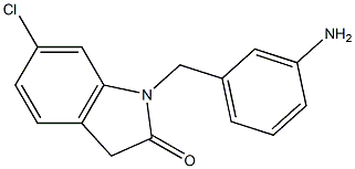 1-[(3-aminophenyl)methyl]-6-chloro-2,3-dihydro-1H-indol-2-one|