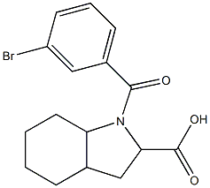 1-[(3-bromophenyl)carbonyl]-octahydro-1H-indole-2-carboxylic acid