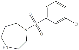 1-[(3-chlorobenzene)sulfonyl]-1,4-diazepane Structure