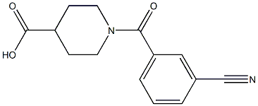 1-[(3-cyanophenyl)carbonyl]piperidine-4-carboxylic acid