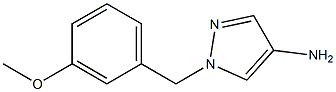 1-[(3-methoxyphenyl)methyl]-1H-pyrazol-4-amine Structure