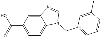  1-[(3-methylphenyl)methyl]-1H-1,3-benzodiazole-5-carboxylic acid