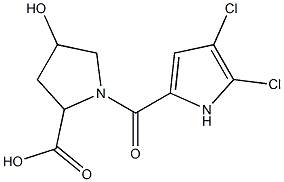 1-[(4,5-dichloro-1H-pyrrol-2-yl)carbonyl]-4-hydroxypyrrolidine-2-carboxylic acid