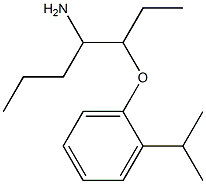 1-[(4-aminoheptan-3-yl)oxy]-2-(propan-2-yl)benzene 结构式