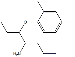 1-[(4-aminoheptan-3-yl)oxy]-2,4-dimethylbenzene Struktur