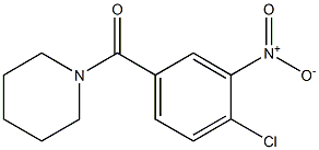 1-[(4-chloro-3-nitrophenyl)carbonyl]piperidine 结构式