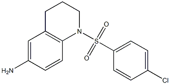1-[(4-chlorobenzene)sulfonyl]-1,2,3,4-tetrahydroquinolin-6-amine Structure