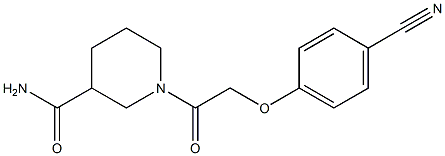 1-[(4-cyanophenoxy)acetyl]piperidine-3-carboxamide