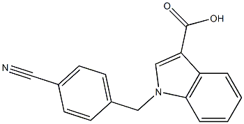  1-[(4-cyanophenyl)methyl]-1H-indole-3-carboxylic acid