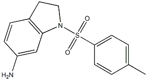 1-[(4-methylbenzene)sulfonyl]-2,3-dihydro-1H-indol-6-amine,,结构式