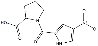 1-[(4-nitro-1H-pyrrol-2-yl)carbonyl]pyrrolidine-2-carboxylic acid 结构式