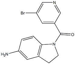 1-[(5-bromopyridin-3-yl)carbonyl]-2,3-dihydro-1H-indol-5-amine