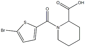 1-[(5-bromothiophen-2-yl)carbonyl]piperidine-2-carboxylic acid Structure