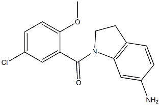 1-[(5-chloro-2-methoxyphenyl)carbonyl]-2,3-dihydro-1H-indol-6-amine