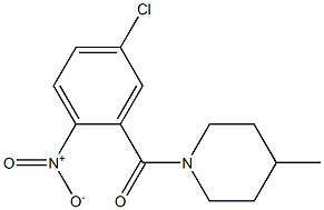 1-[(5-chloro-2-nitrophenyl)carbonyl]-4-methylpiperidine Structure