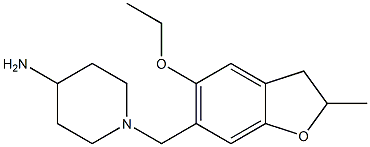  1-[(5-ethoxy-2-methyl-2,3-dihydro-1-benzofuran-6-yl)methyl]piperidin-4-amine