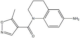 1-[(5-methyl-1,2-oxazol-4-yl)carbonyl]-1,2,3,4-tetrahydroquinolin-6-amine 结构式