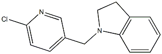 1-[(6-chloropyridin-3-yl)methyl]-2,3-dihydro-1H-indole Structure