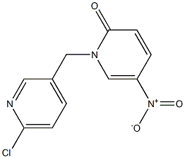 1-[(6-chloropyridin-3-yl)methyl]-5-nitro-1,2-dihydropyridin-2-one Structure